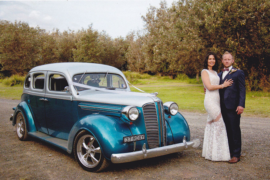 Roxy luxury Hot Rods wedding car hire